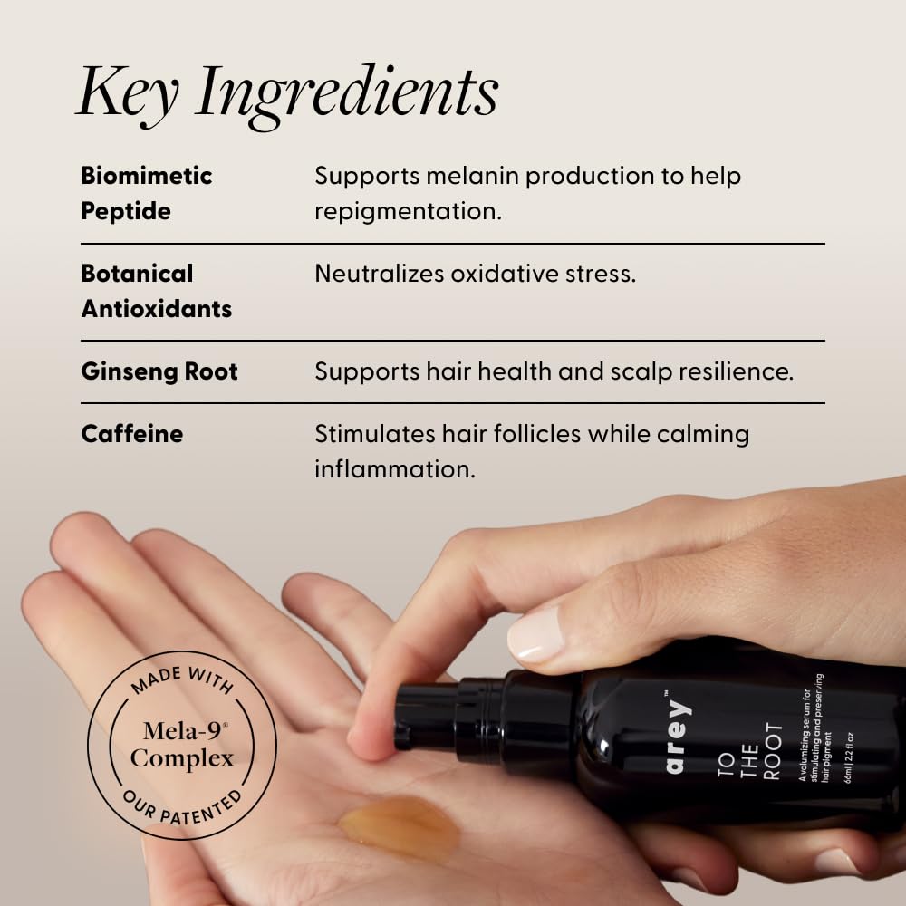 Arey System: Daily Hair Serum + Supplement for Thicker, Fuller Regrowth